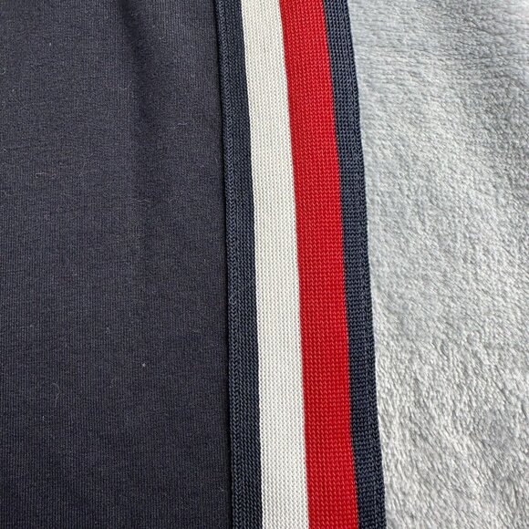 Tommy Hilfiger Midi Skirt Size XL Red White Blue Side Stripe Knit Elastic Waist - Picture 4 of 15
